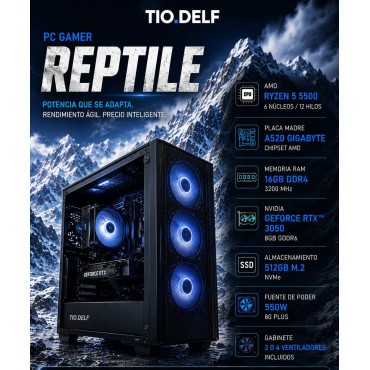 PC Gamer REPTILE Ryzen 5...
