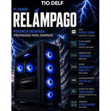 PC Gamer RELAMPAGO Ryzen 7...