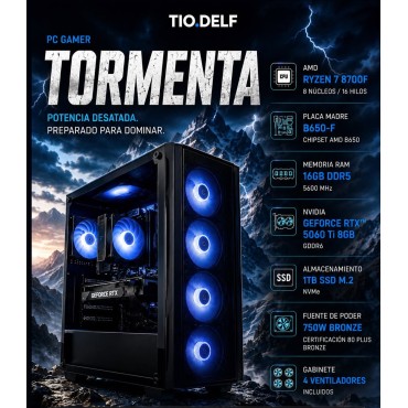 PC Gamer TORMENTA Ryzen 7...