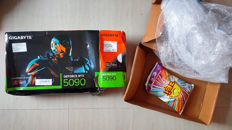 Compró una RTX 5090 en Amazon, recibió detergente y la empresa rechazó el reembolso