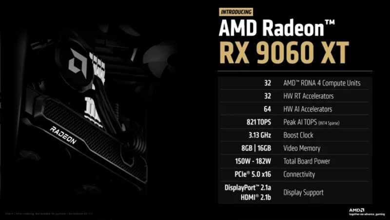 AMD anuncia oficialmente la Radeon RX 9060 XT con versiones de 8 y 16 GB